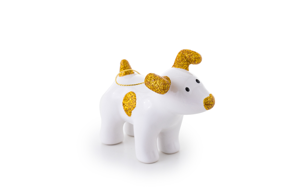Snowdog Decoration - Sparky Gold