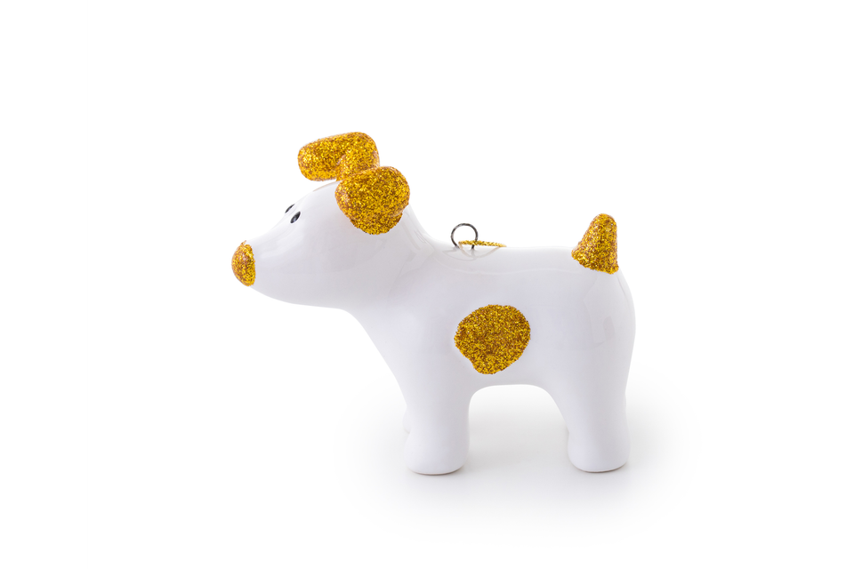 Snowdog Decoration - Sparky Gold
